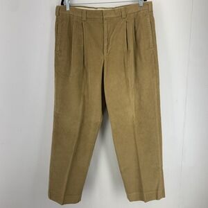 Vintage 90's Y2K Men's 38X30 Corduroy Pants Wide Thick Wale Preppy Casual